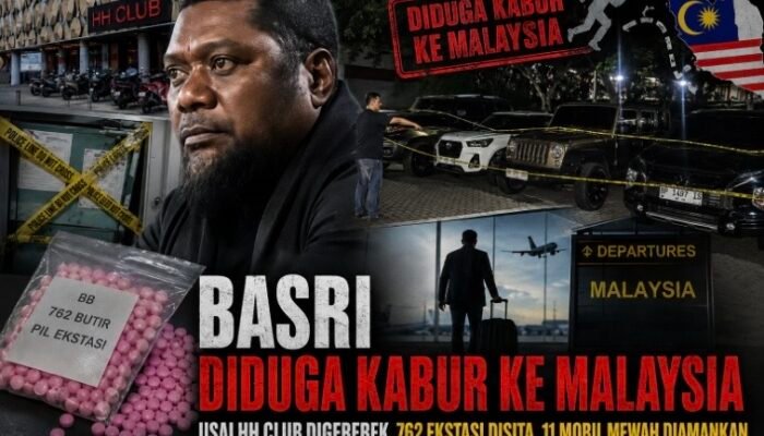 Usai HH Club Digerebek, Basri Diduga Melarikan Diri ke Malaysia
