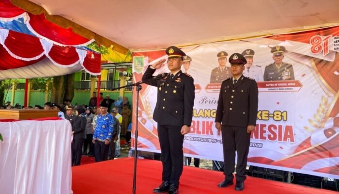 Merah Putih Berkibar di Bagan Sinembah, Kapolsek Serukan Persatuan dan Semangat Gotong Royong