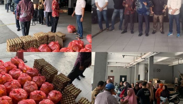 Hari Ulang Tahun ke- 11 Tahun New Paragon, Managemen Staf dan Karyawan Tebar Kebahagian dengan Berbagi Sembako ke Masyarakat Sekitar