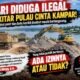 Kuari Pulau Cinta Kampar Disorot Keras, Dampak Pengerukan terhadap Lingkungan Diminta Diusut